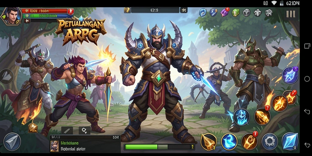 Gameplay seru dan aksi mendebarkan di 62IDN.