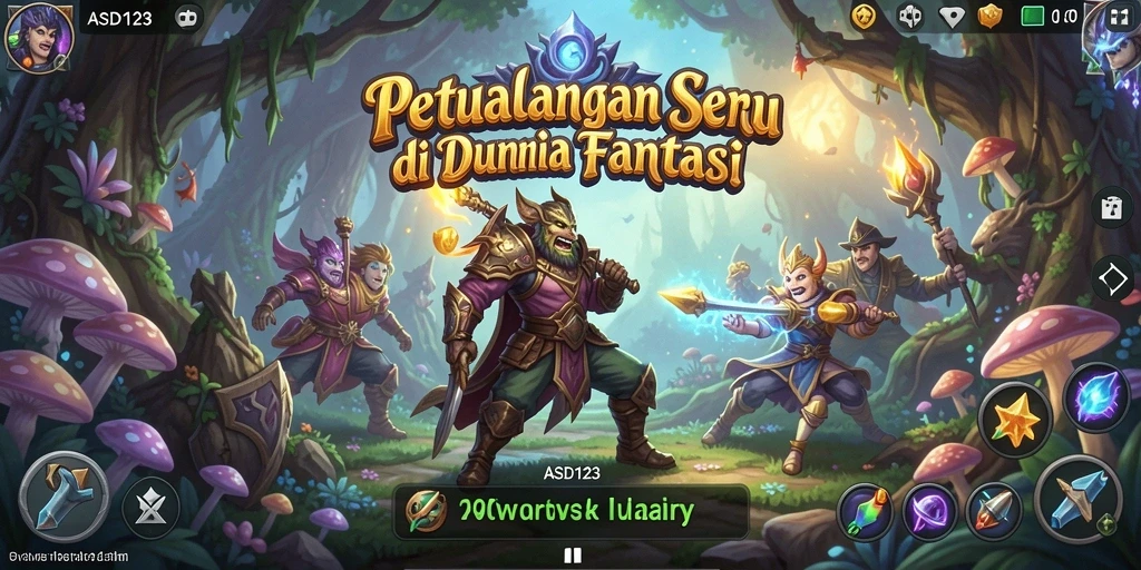 Tampilan gameplay menarik dari ASD123 dalam petualangan yang seru.