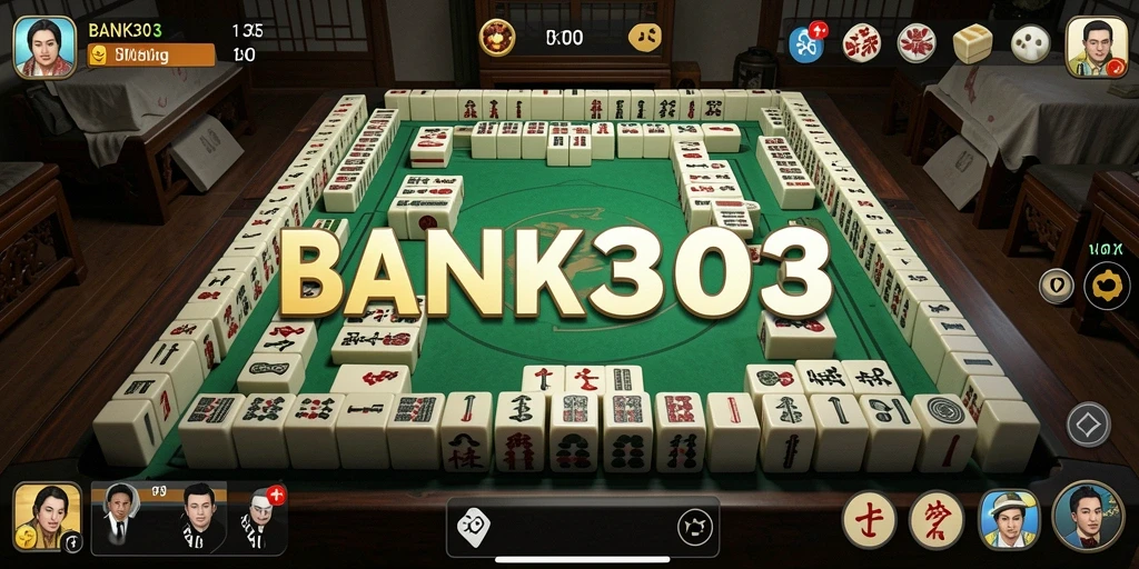 Screenshot permainan BANK303 menampilkan tantangan Mahjong yang seru dan menarik.