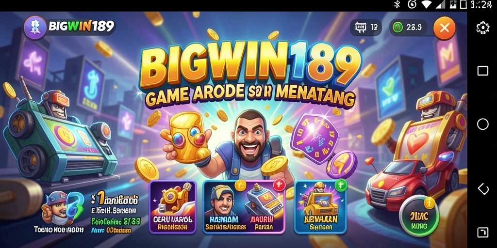 Screenshot gameplay menarik dari BIGWIN189 saat bermain Arcade.