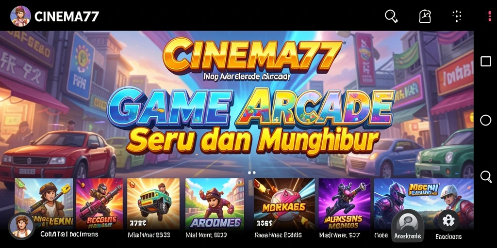 Screenshot utama CINEMA77 menampilkan gameplay yang seru dan menantang.