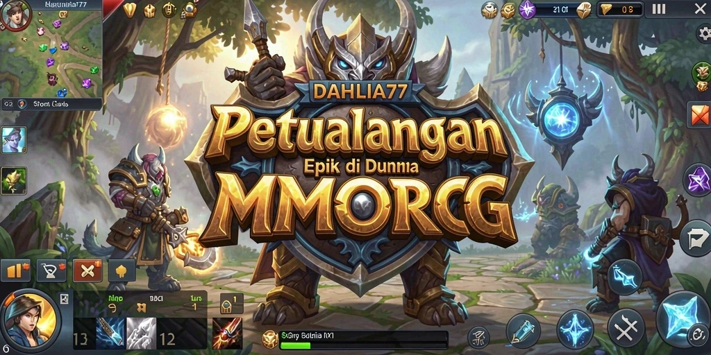 Screenshot DAHLIA77 menampilkan aksi pertarungan seru dari gameplay MMORPG.