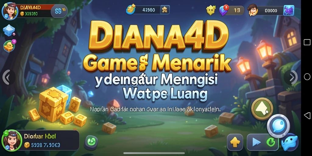 Screenshot utama DIANA4D menampilkan gameplay Idle yang santai dan seru.