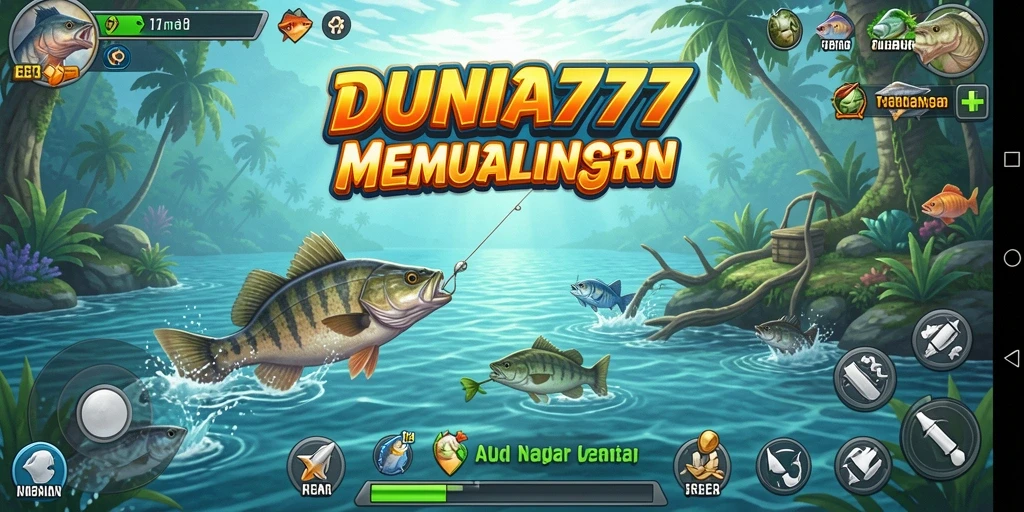 Gameplay seru dan menyenangkan di dunia memancing DUNIA777.