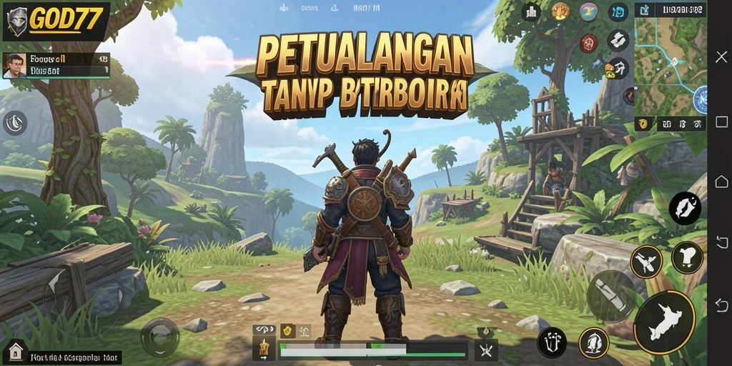 Tampilan menarik dari gameplay Open World GOD77 yang mengasyikkan.
