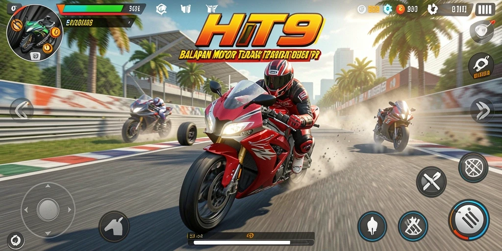 Gameplay seru balapan motor dari HIT9 dengan grafis menawan.