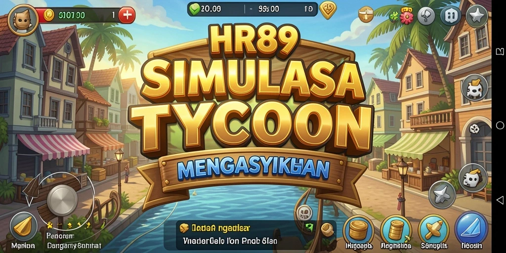 Tangkapan layar gameplay HR89 yang menunjukkan dinamika bisnis Tycoon.