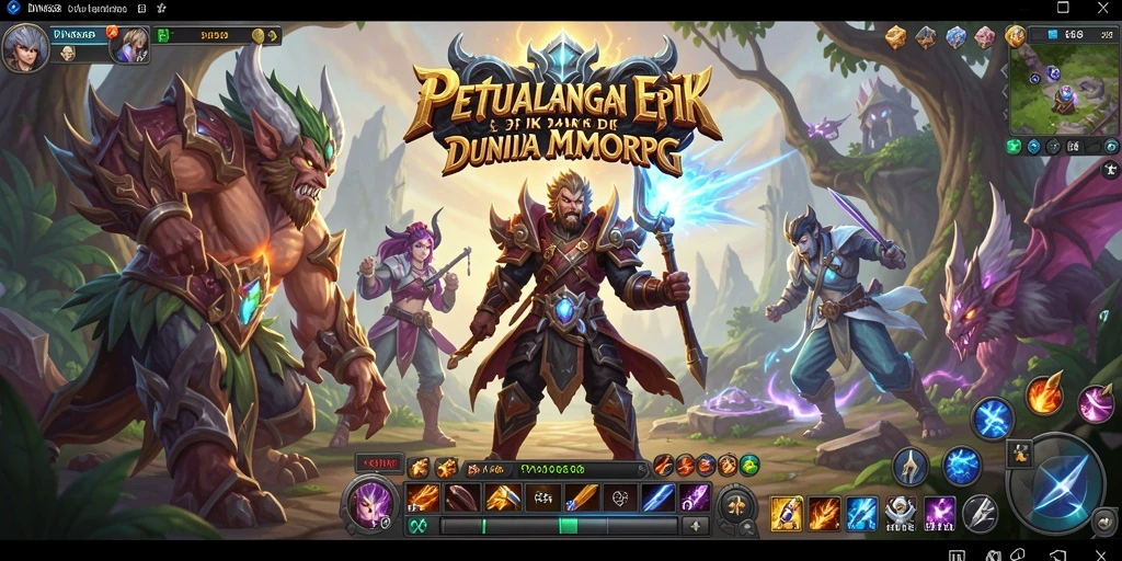 Tampilan gameplay seru di dunia MMORPG yang penuh tantangan.
