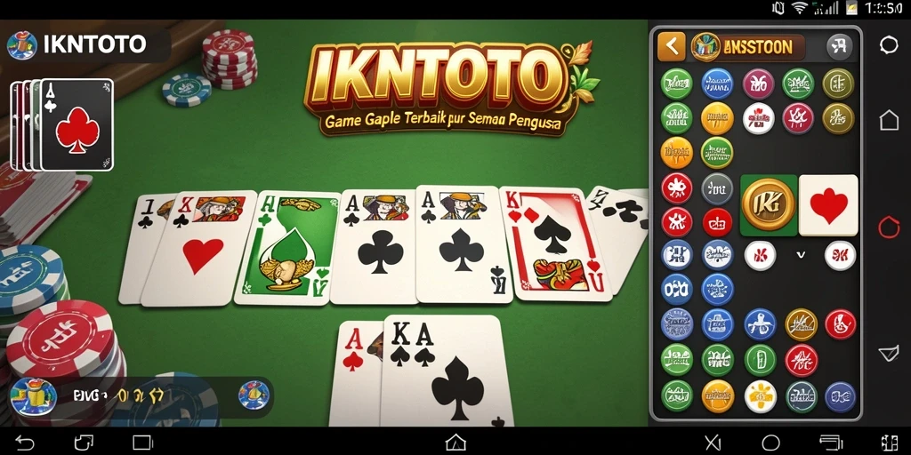 Tampilan gameplay Gaple yang seru dan interaktif di IKNTOTO.