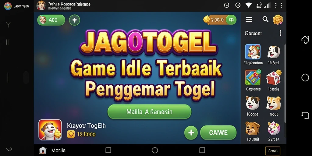 Tampilan gameplay utama JAGOTOGEL yang menarik dan sederhana.
