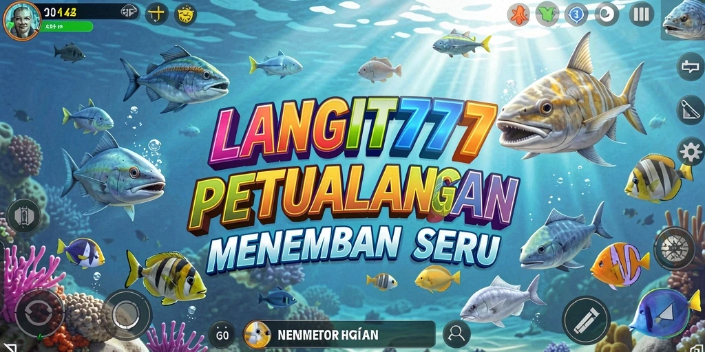 Gameplay menembak ikan yang seru dan penuh warna di LANGIT777.