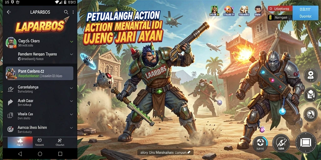 Tampilan gameplay seru dan menantang di LAPARBOS.