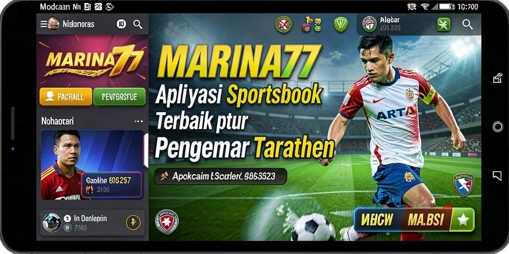 Tampilan menarik dari gameplay Sportsbook MARINA77 dengan fitur taruhan langsung.