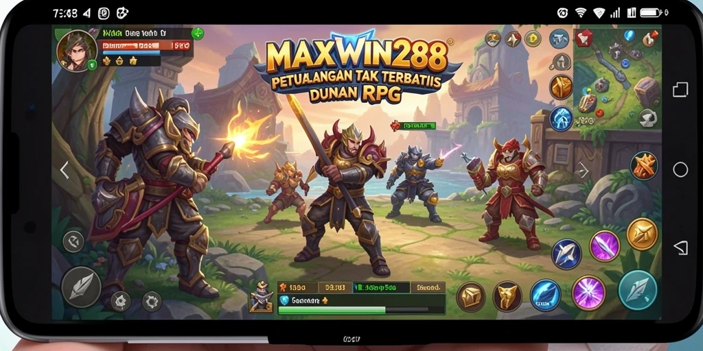 Screenshot gameplay yang menunjukkan aksi seru dalam RPG.