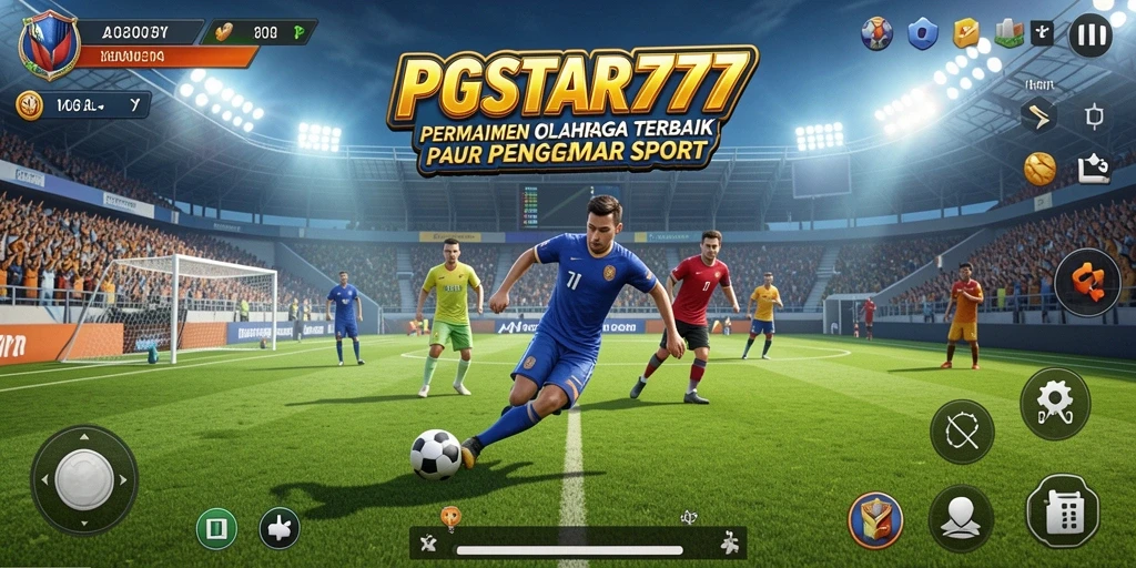 Screenshots menunjukkan aksi seru dari gameplay olahraga.