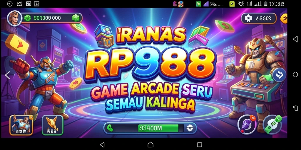 Tangkapan layar utama RP888 menunjukkan gameplay Arcade yang mengasyikkan.
