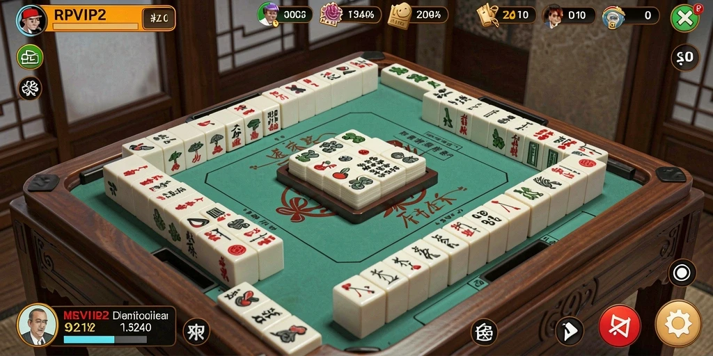 Tampilan permainan Mahjong yang menarik dan mendebarkan di RPVIP2.