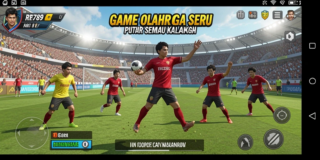 Tampilan gameplay seru di RR789 dengan aksi olahraga yang mendebarkan.