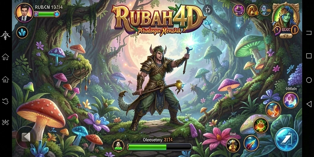 Tangkapan layar utama gameplay RUBAH4D menampilkan petualangan seru di alam liar.