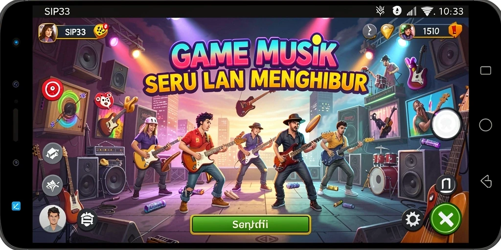 Tampilan gameplay SIP33 yang penuh warna dan interaktif.