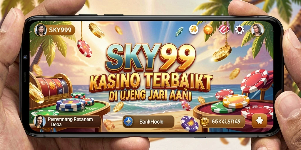 Tampilan permainan Kasino yang menarik dan penuh aksi di SKY99.