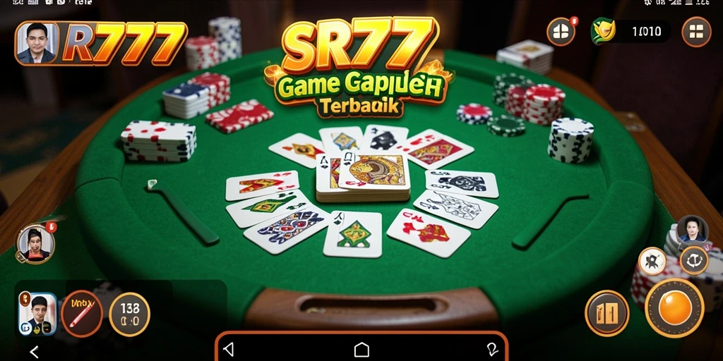 Screenshot gameplay SR777 yang menampilkan keseruan bermain Gaple.