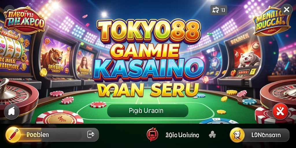 Tangkapan layar gameplay TOKYO88 yang menampilkan suasana kasino virtual.