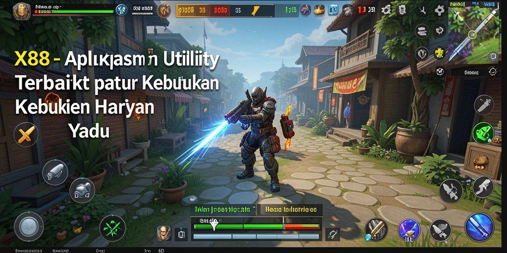 Tampilan utama aplikasi X88 dengan fitur utilitas lengkap.